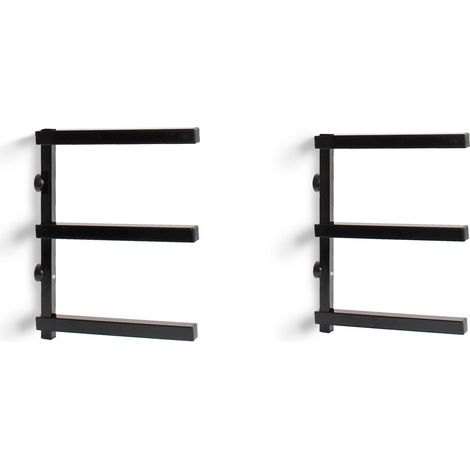 XPOtool 2x estantería para madera con 3 niveles 150kg de acero cantilever para madera 50kg por nivel (1/5)