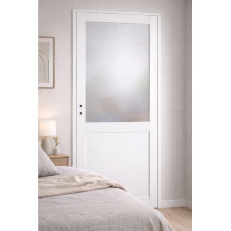 Blocco Porta Athena BIANCO H204 x L83 Tabella Dimensioni Spingendo Destra