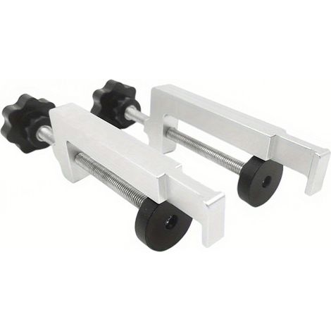 Une paire de rails de guidage pour scie circulaire, des serre-joints en G, des glissières, des outils de menuiserie pour établis, des pinces de fixation en alliage. (1/4)
