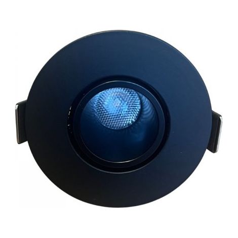 Mini Faretto Led Da Incasso Rotondo, Carcassa Nera 3000K, 5W 360LM 220V, Ø6053mm, Foro 45mm, Angolo 24° IP20