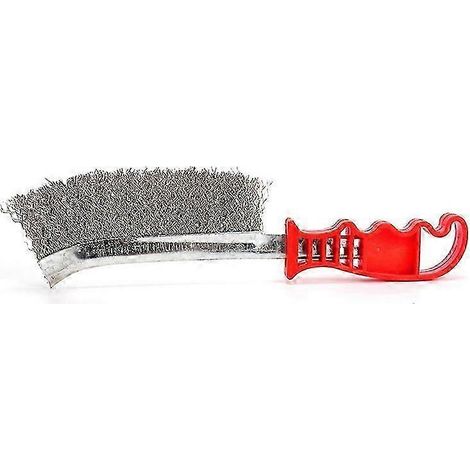 Brosse de nettoyage pour grille de barbecue avec manche en acier inoxydable (1/5)