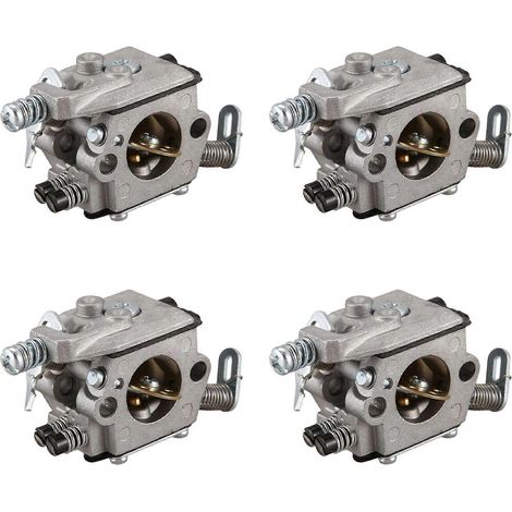 4 carburateurs pour tronçonneuses STIHL 025 023 021 MS250 MS230 Zama, compatibles Walbro, couleur argent. (1/5)