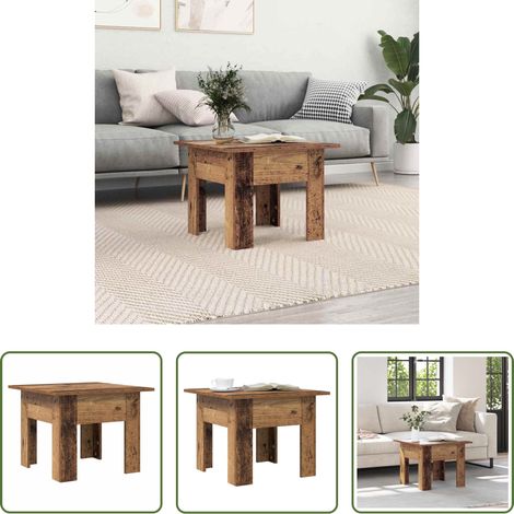 Bois d'ingénierie -  Table basse Bois ancien 55 x 55 x 42 cm Bois d'ingénierie (1/5)