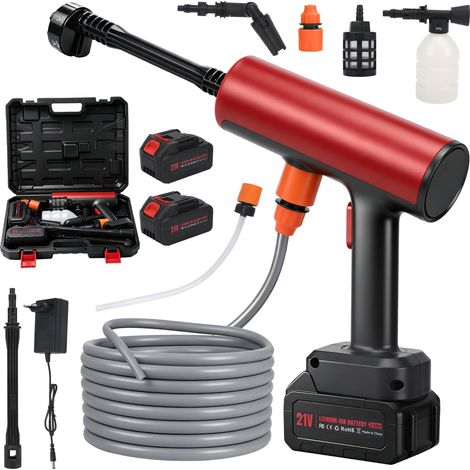 Nettoyeur Haute Pression sans Fil avec 2 Batteries 2600 mAh (1/5)
