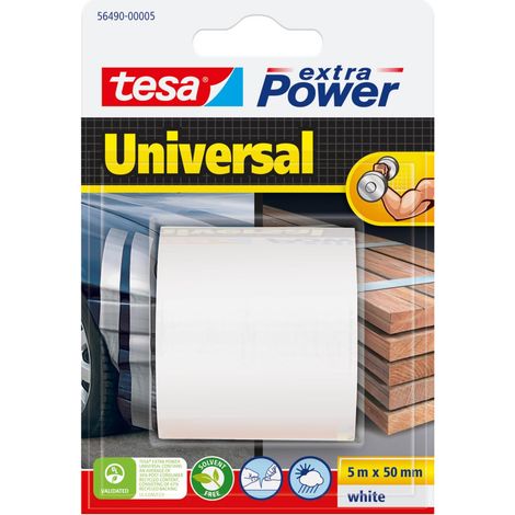 Nastro Alta Resistenza Extra Power 56490 Tesa Bianco 5 ml 50 mm 4 Pezzi