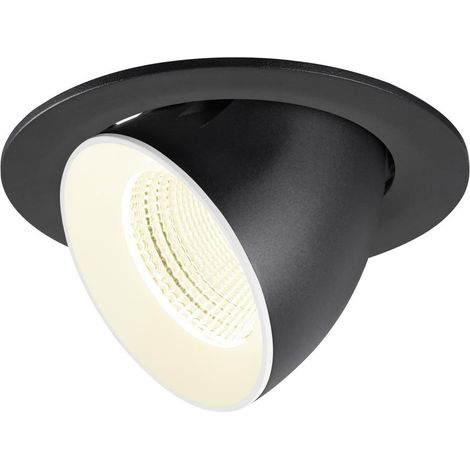 Encastré downlight NUMINOS® GIMBLE L 4000 K 55° IP20 rond noir / blanc - SLV - 1009746