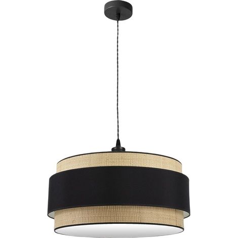 Colgante Kandy 3xe27 Natural/negro Regx60x60 Cm (1/2)