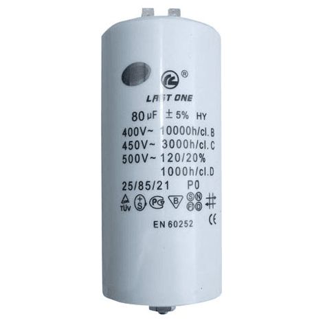 CONDENSATEUR 80 ΜF DE DEMARRAGE POUR LAVE LINGE - 9010545