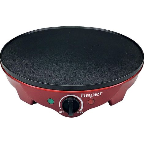 Northix BT.700Y Elektrische Crêpesmaschine rot schwarz 30 cm