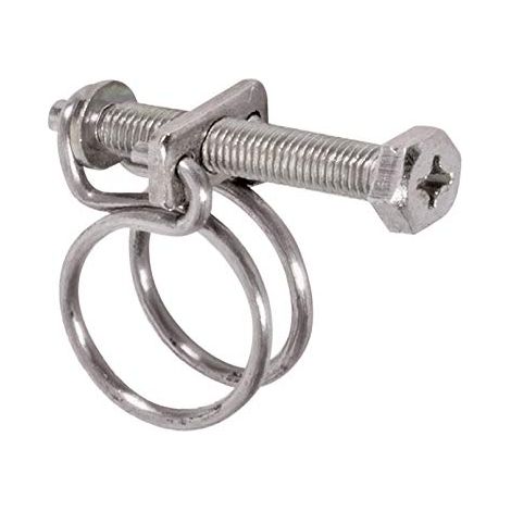 RIBILAND Set 2 Fascette di Fissaggio a Doppio Filo Inox Ø75/80 (1/2)