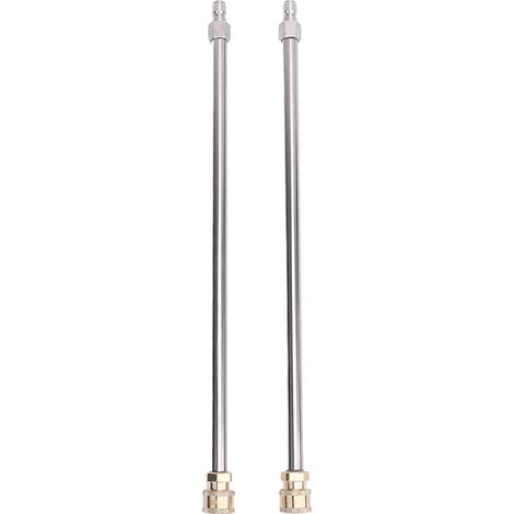 Pressure Washer Extension Wand High Strength Stainless Steel Power Washer Extension Rod with 1/4 Inch Interface for Car Cleaning (1/5)