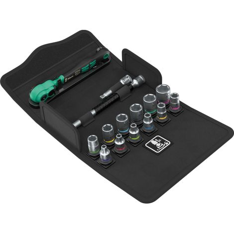 Wera 8100 SA 13 Zyklop Comfort Knarrensatz, Umschalthebel, 1/4"-Antrieb, metrisch