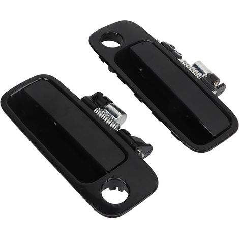 Lot de 2 poignées de porte extérieures de voiture 69210AA010, prise en main confortable, noires, de remplacement pour Camry 1997-2001 (1/5)