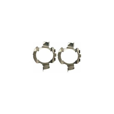 Geeignet für 2 LED-H7-Lampenadapter-Halterungsclips aus Metall, kompatibel mit Quattro/Polo 6r / Polo 9r / Jetta Sport (MK6) / Opel Astra J (K05)