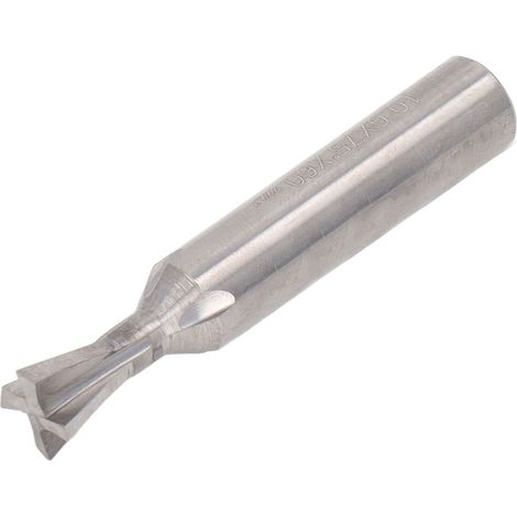 Fraise à queue d'aronde monobloc carbure 10mm, coupeur rainure 75° longueur 60L, outil défonceuse bois/métal, fraise conique 10x75x60 (1/5)