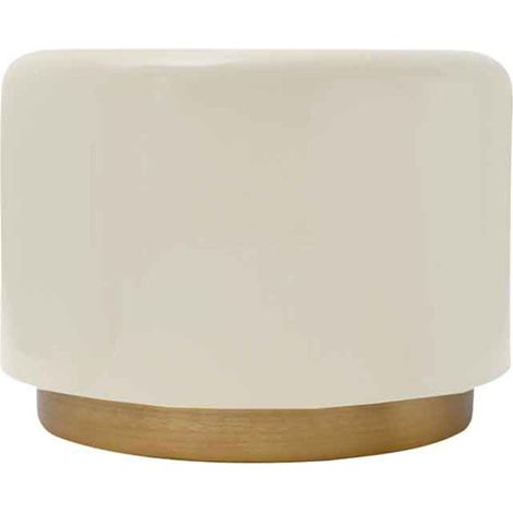 Tabouret Rond Design "Artisse" 51cm Ivoire (1/5)