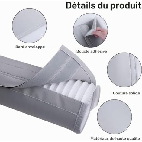 Couvercle de Tuyau de Climatiseur,Manchon de Tuyau de Climatisation Isolé par Protection Solaire,Pliable avec Bande Élastique pour Tuyaux D'échappement de 5" et 5,9" de Diamètre (1/5)