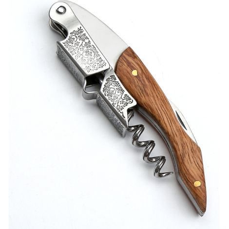 //Tire-bouchon professionnel pour ouvre-bouteille en bois massif fait main//-AquaForge (1/4)