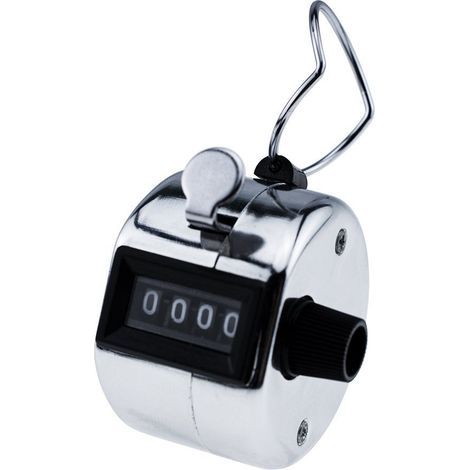 pack of silver hand counters with secure wristband (1/5)