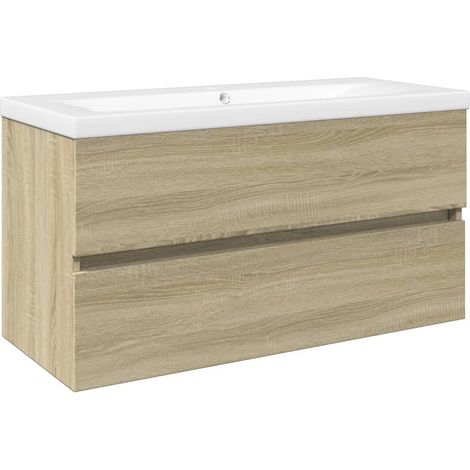 Maison Exclusive - Set Mobili da Bagno 2 pz in Ceramica e Legno Multistrato