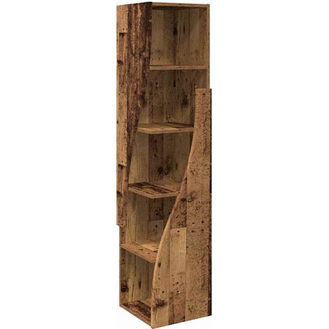 Meuble d'angle Bois ancien 32x32x140cm Bois d'ingénierie vidaXL
