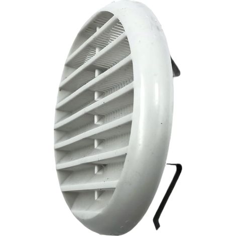 Kombi 2 Adjustable Spring Plastic Ventilation Grills 170 mm with Built-In Environment Ventilation Insect Protection Grills White Home Air System (1/5)