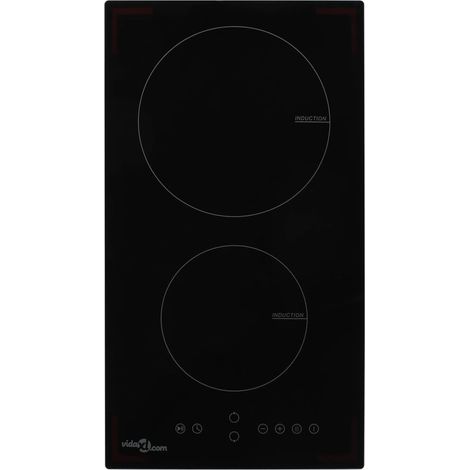 Placa de inducción con 2 quemadores control táctil 3500 W vidaXL (1/6)