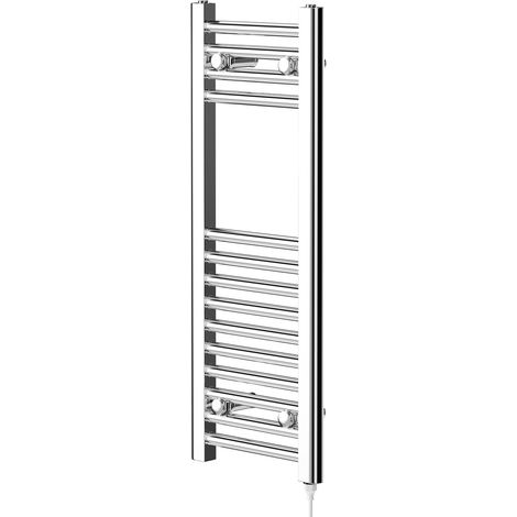 Pizarro Chrome 800mm x 300mm Straight Electric Heated Towel Rail (1/5)