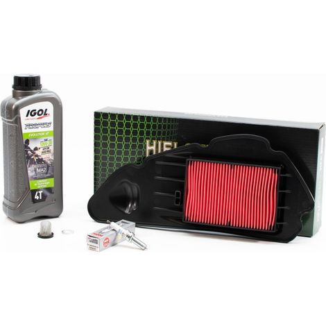 Kit Révision Filtres Bougies pour HONDA NSS FORZA 125 de 2015 à 2020 - IGOL PROPULS EVOLUTION 10W30 1L