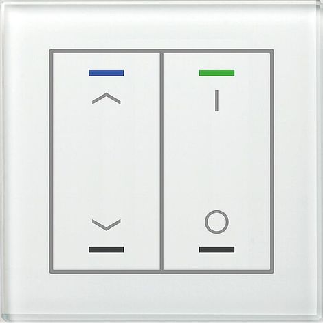 MDT Glastaster II Light 2-fach RGBW weiß Jalou schalt BE-GTL2TW.C1