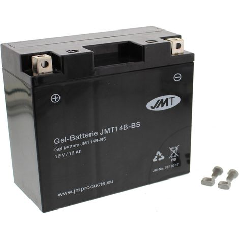 Batterie gel JMT JMT14B-BS 12V 12Ah (équivalent Yuasa YT14B-B)