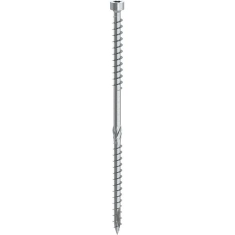 Vis de sarking Tête cylindrique TC double filetage TORX T40 8X255 Acier zingué