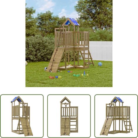 Jeu de bois - Aire de jeux d'extérieur bois de pin imprégné (1/5)