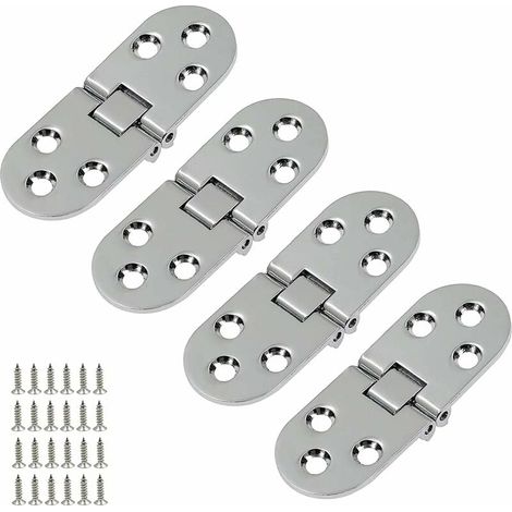 Ferme-porte Intérieur - Alliage De Zinc - Ouverture 180° - Fermeture Affleurante - Pour Tables Pliantes Armoires Bureau - Lot De 1 (1/5)
