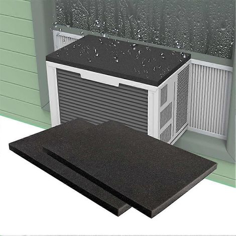 Coussinet anti-gouttes pour climatiseur de fenêtre, housse anti-pluie amovible pour climatiseur, avec coussinet magnétique (1/5)