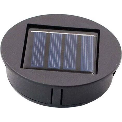 Solar Lantern Top Replacement Solar Light for Lantern Solar Panel Light Cover with LED Bulb, DIY Solar Lantern for Outdoor Garden Decor (1/5)