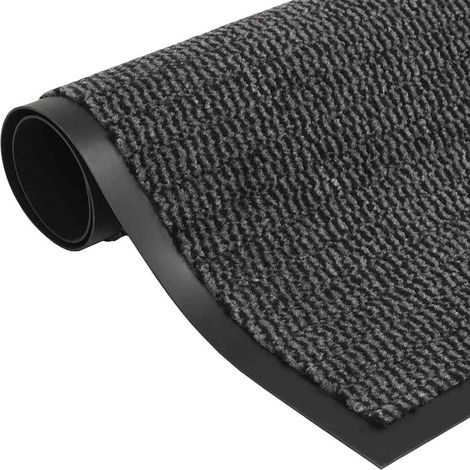 vidaXL Doormat Tufted 60x150 cm Anthracite (1/4)
