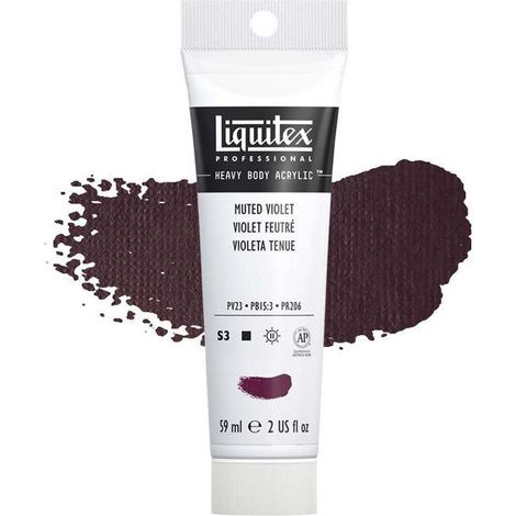 Peinture Acrylique en tube violet feutré 59ml - Liquitex Heavy Body (1/2)