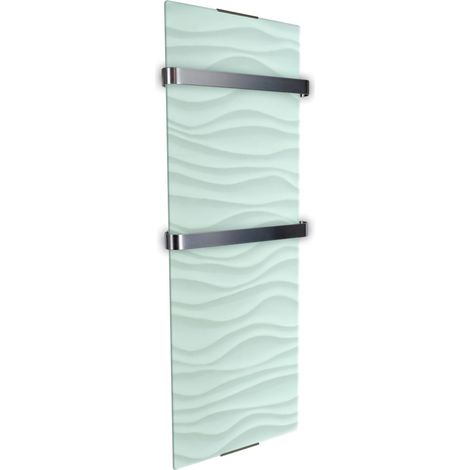 Chemin'Arte – Radiateur sèche serviette mixte 1200W – Résistance aluminium X – Thermostat réglable – 2 porte-serviettes amovibles – IP24 pour salle de bain
