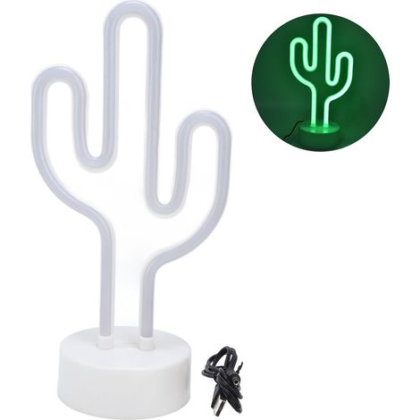 Lumière néon cactus LED basse tension, décoration murale lumineuse pour salon chambre fête Noël (1/5)