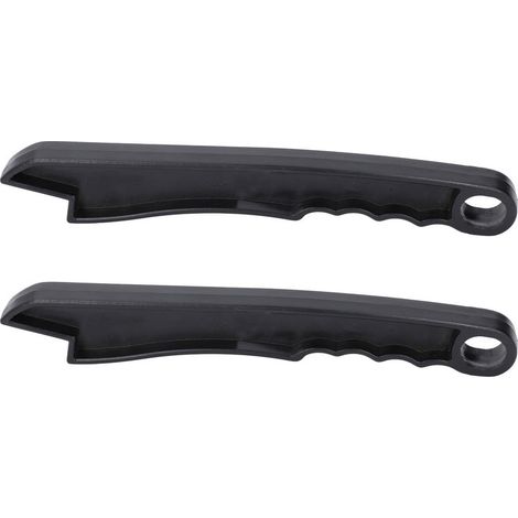Lot de 2 poussoirs de scie circulaire, outil de rechange pour la sécurité du travail du bois et de la défonceuse, noir court (1/5)