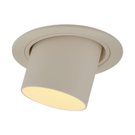Moderner Einbaustrahler Beige GU10 50 mm rund schwenkbar - Installa
