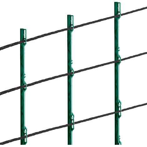 Mophorn Fil de clôture électrique, 1000 pieds 305 m, fil poly portable, 1/4" de diamètre, 2 brins de cuivre pour une conductivité fiable et une résistance à la rouille, ligne de corde de clôture