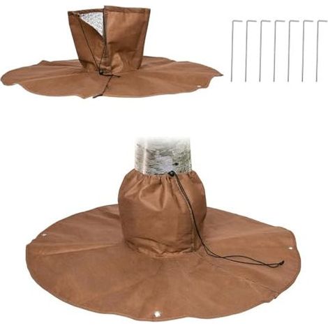 Protection des racines de palmier, protection hivernale pour racines de palmier, protection hivernale contre le gel, protection contre le froid pour plantes et arbres jusqu'à 34 cm de diamètre (1/5)