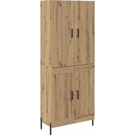 Maison Exclusive - Alacena Roble artesanal 69,5 x 34 x 180 cm Mad