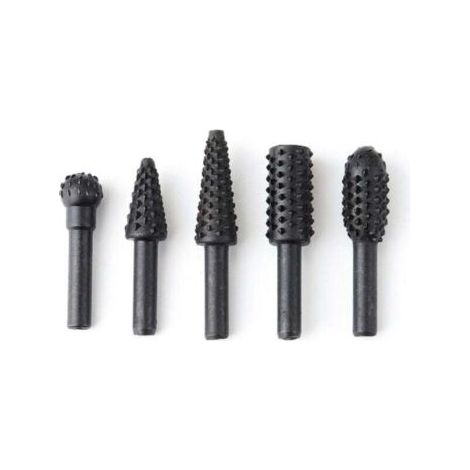 BUNTHAUS PA 1/4 \"6mm Ensemble de fraises rotatives Outils électriques Broyage de bois Gravure Fichier de sculpture Rape Forets Forets rotatifs Fraises Shank Bit Set pour Kit de menuiserie Triomphe Pa (1/5)