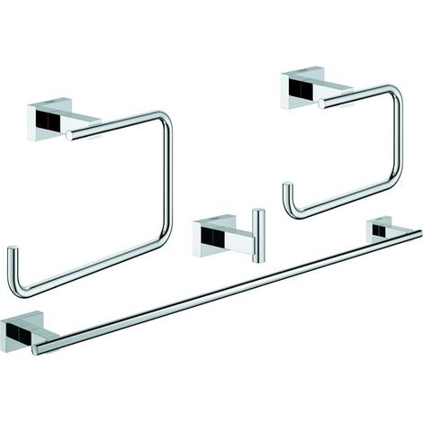 Bad-Accessoire Set 4-in-1 Essentials Cube 407781 chrom (1/4)