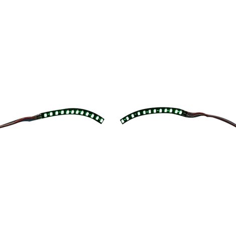 Ortviai Cils Postiches LED Lumineux pour Fêtes, Boîte de 1 Paire – Vert, Léger et Élégant