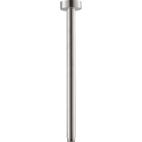 Braccio Soffione Doccia Tondo 35 cm in Acciaio Inox Satinato Nilo (1/2)