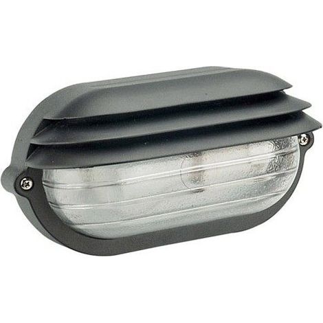Plafoniera esterno papillon moderna ovale IP54 22.5x11.5 cm